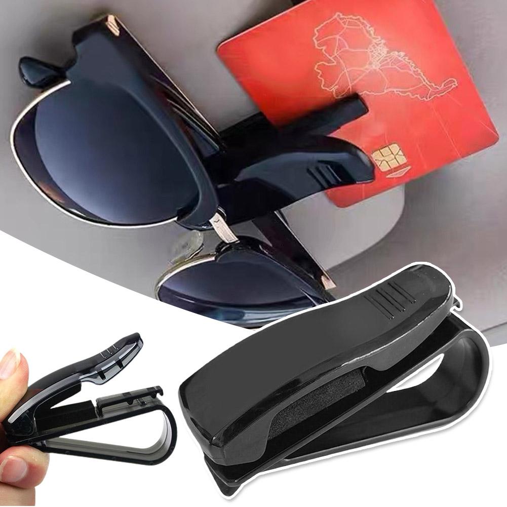 Universal Car Auto Sun Visor Glasses Box Sunglasses Clip Card Ticket Holder Fastener Pen Case Eyeglasses Clips Accessories