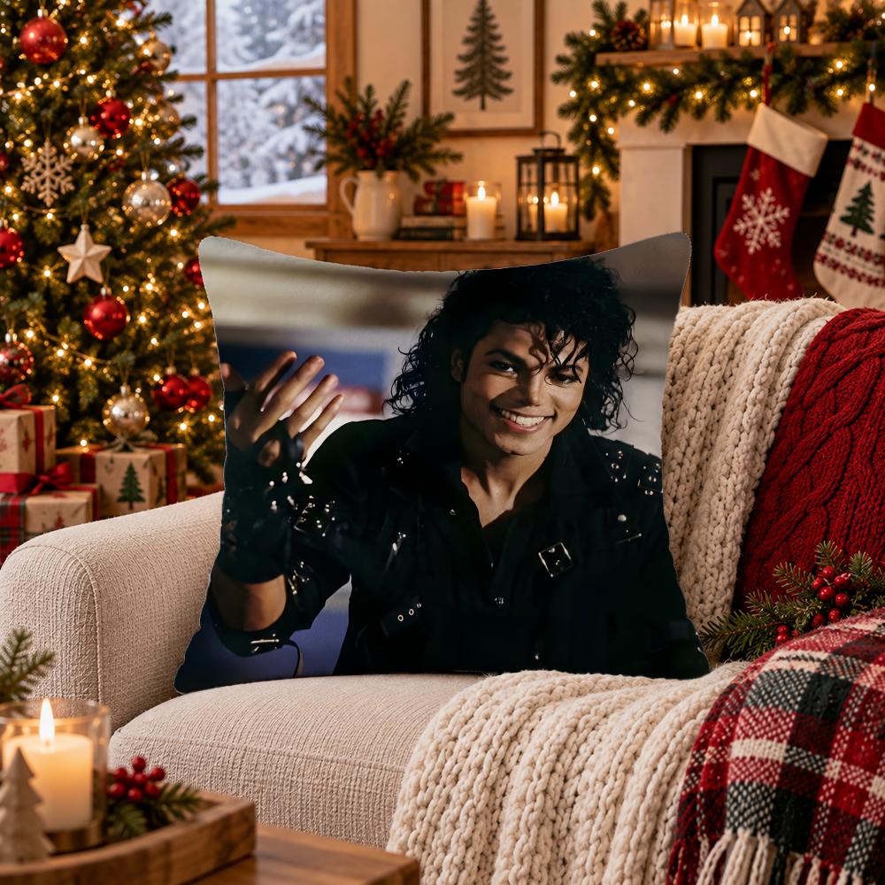 Singer Michael Jackson Cushion Cover Cushion Cover Soft Plush Cushion Covers Fluffy Throw Pillow Cases For Sofa Bedroom