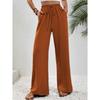 Comfortable Women's Long Pants New Versatile Wide Leg Pants Solid Color Casual Pants