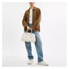 Coach Savannah 36 Stampa Floreale Logo Pelle Granata Borsa a Spalla Crossbody Tote Grande Donna Bianca con Giallo