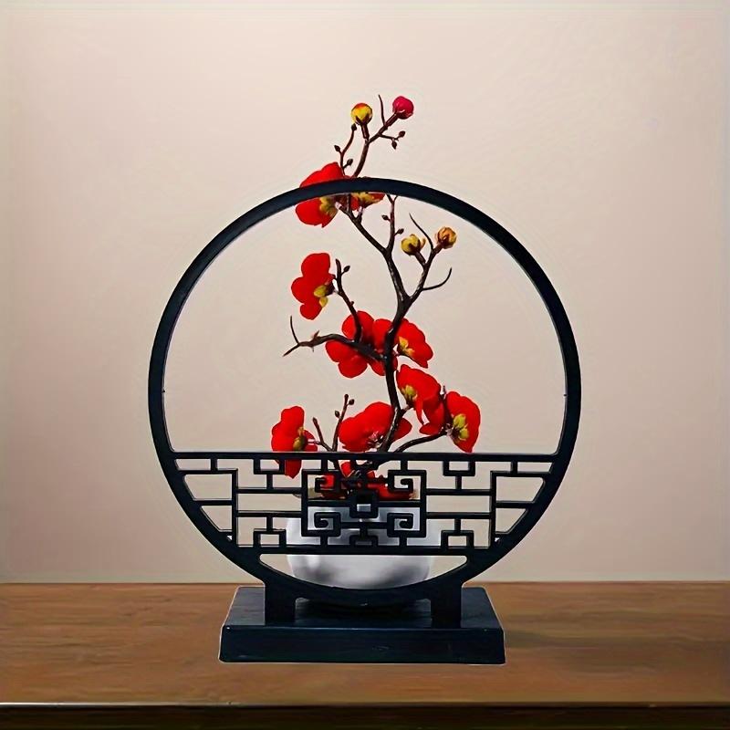 1 Set künstlicher Pflaumenblüten-Bonsai im chinesischen Stil mit Schirmbasis - Vielseitige Tischdekoration für verschiedene Räume, Ideal für