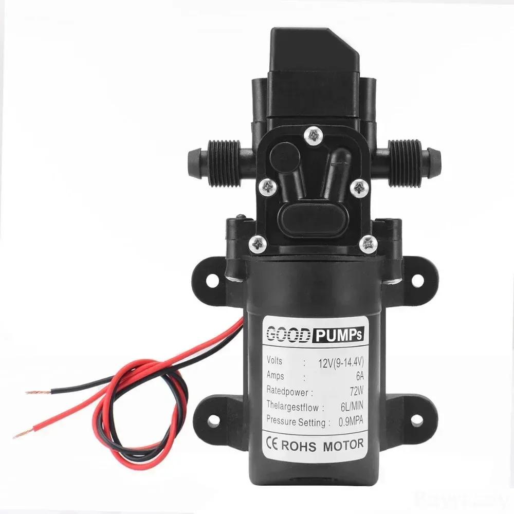 1pcs Automatic Flow Switch AUTO Diaphragm Water Pump Small Safe Self Priming Pumps 6L/Min High Pressure 12V 130PSI Agricultural