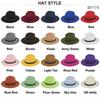 British retro jazz hat easiest for match chain hat women's large brim woolen hat felt hat imitation sheep hat flat brim hat no