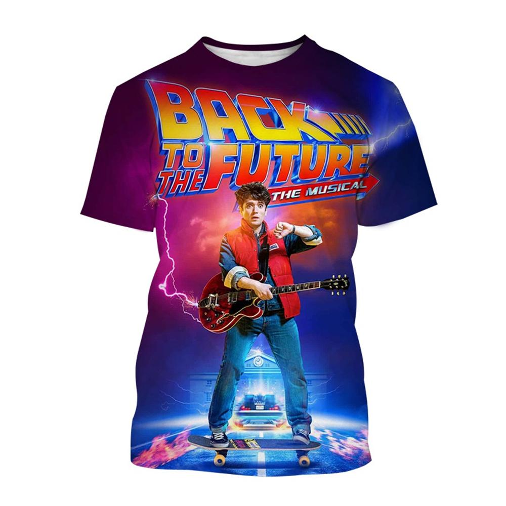Summer fashion fantasy 3D printed movie short sleeved cool technology interstellar personality T-shirt