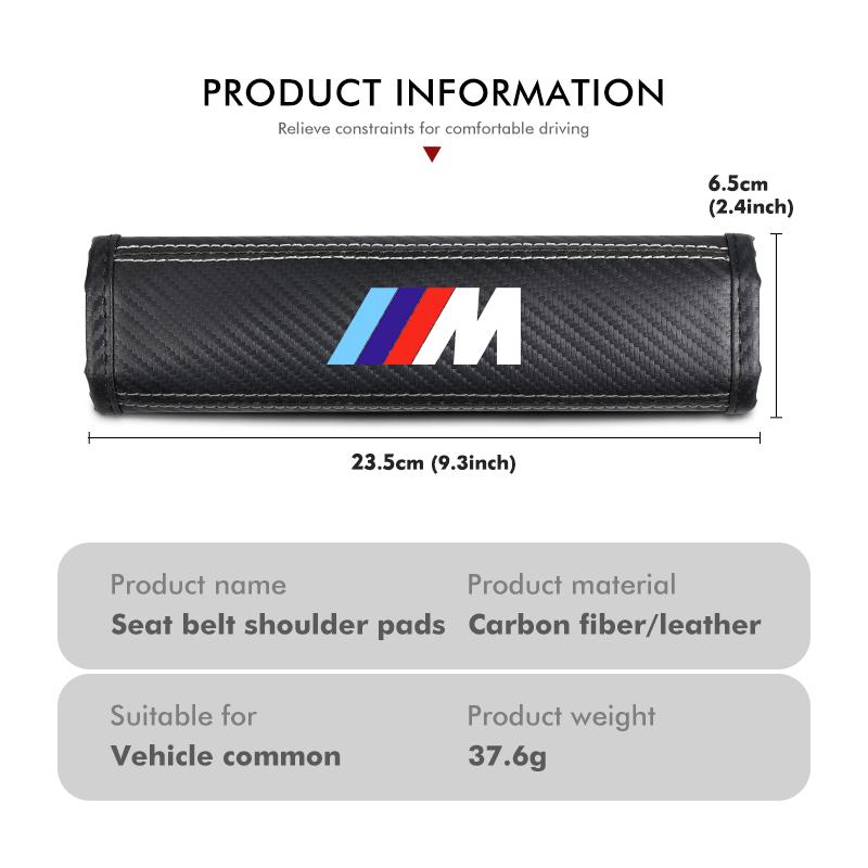 For BMW Leather Car Seat Belt Shoulder Cover Protection Accessories E30 E34 E36 E39 E46 E52 E53 E60 E61 E62 E70 E71 E83 DJ1