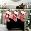 Grandes chaussettes de Noël Ornements à suspendre sur le sapin de Noël pour la maison, le mur, la porte, la cheminée Décorations de fête Cadeaux pour enfants