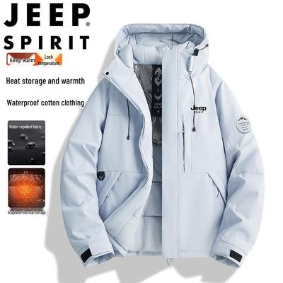 JEEP SPIRIT Men's Hooded Padded Winter Jacket