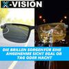 X-VISION Γυαλιά Ηλίου Γυαλιά Νυχτερινής Όρασης Γυαλιά Εφαρμογής Πάνω από Γυαλιά Πολωμένα 2τεμ.