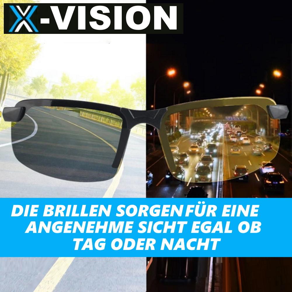 X-VISION Γυαλιά Ηλίου Γυαλιά Νυχτερινής Όρασης Γυαλιά Εφαρμογής Πάνω από Γυαλιά Πολωμένα 2τεμ.