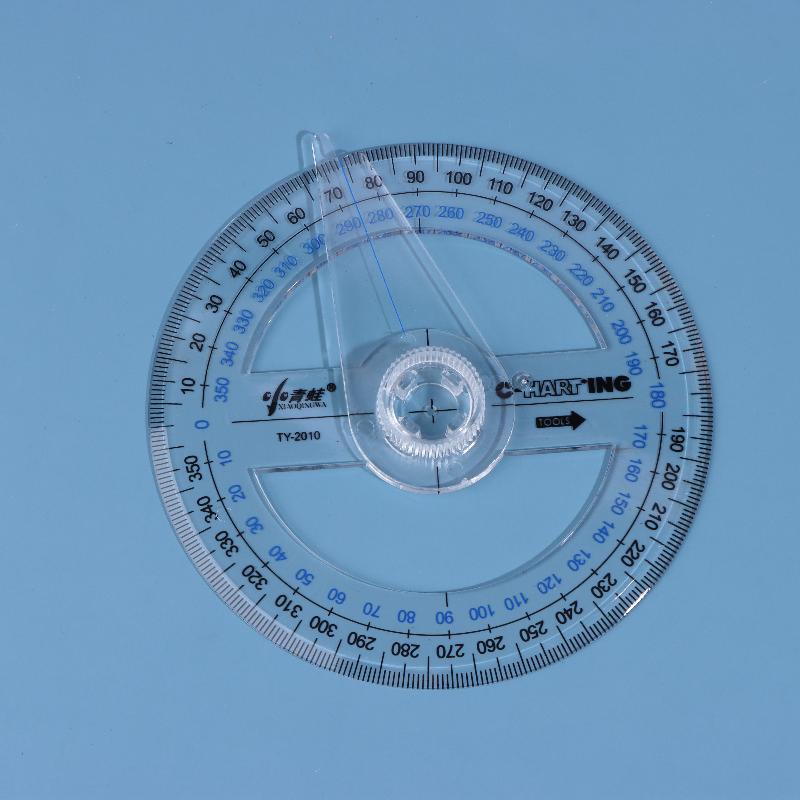 1/3/5 Pcs Protractor Measuring Tool Circle Protractor Drafting Tools 360-Degree Math Geometry For Classroom