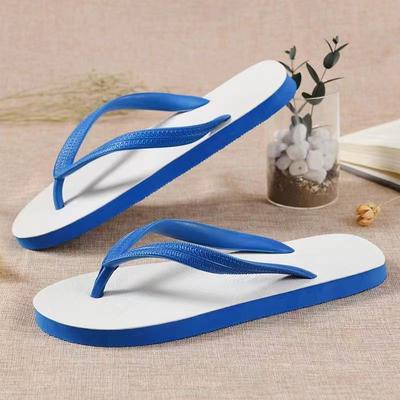 Flip-flops Men Wear Thick-soled Non-slip Casual Rubber Slippers Summer Out Versatile Foot-pinching Beach Slippers