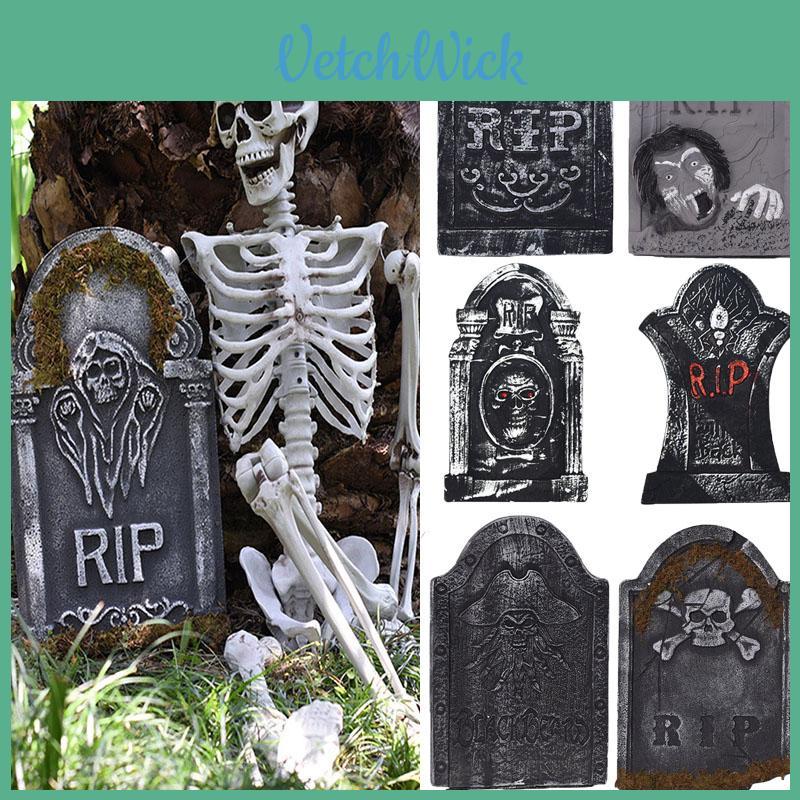 Strašidelná pěnová halloweenská náhrobní deska Dekorace pro strašidelný dům a zahradu
