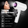 220V 2000W White Professional Anion Hair Dryer Large Power Hair Repairing Hairdryer Air Blower