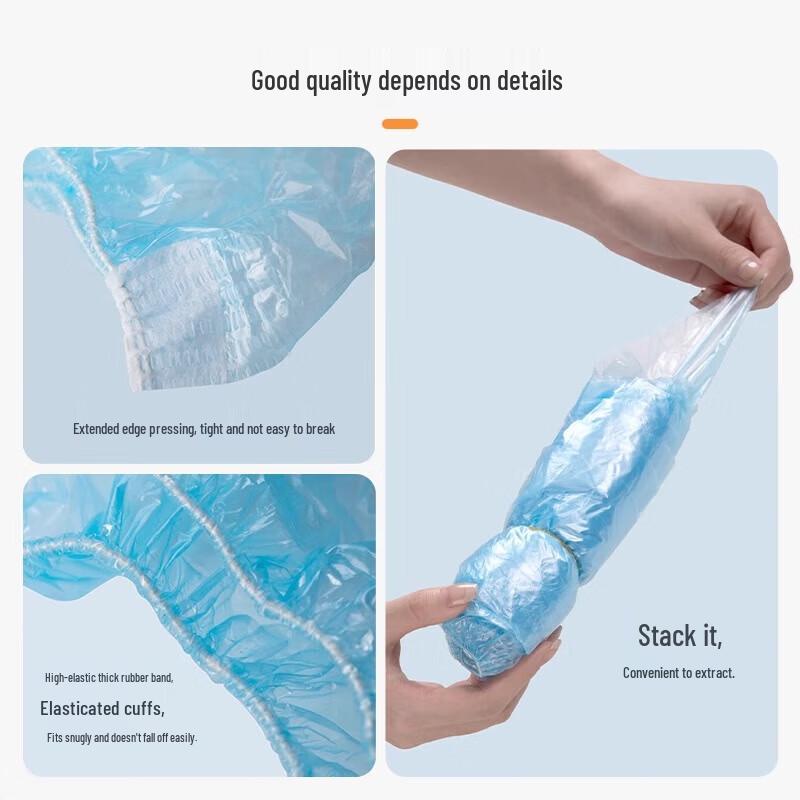 CHAHUA Disposable Waterproof Shoe Covers (100 Count)