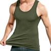 Herren Freizeit Einfarbig Ärmelloses Tanktop Leichtes Atmungsaktives Gewebe Bequeme Passform Sommerkleidung