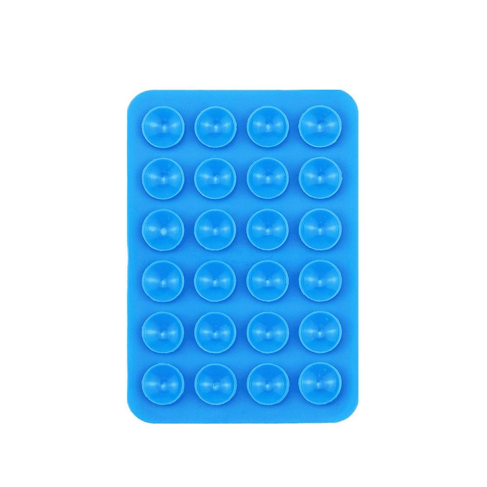 6/3/1 Stück Saugnapf Wandständer Matte Multifunktionaler Silikon-Saugnapf-Handyhalter Quadratische Rutschfeste Einseitige Lederhülle Halterung