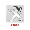 DENAZ1 ABS Car Front Rear Logo Emblem for 2021 2022 2023 Peugeot 2008 3008 Auto Grille Trunk Badge Cover Stickers Decoration
