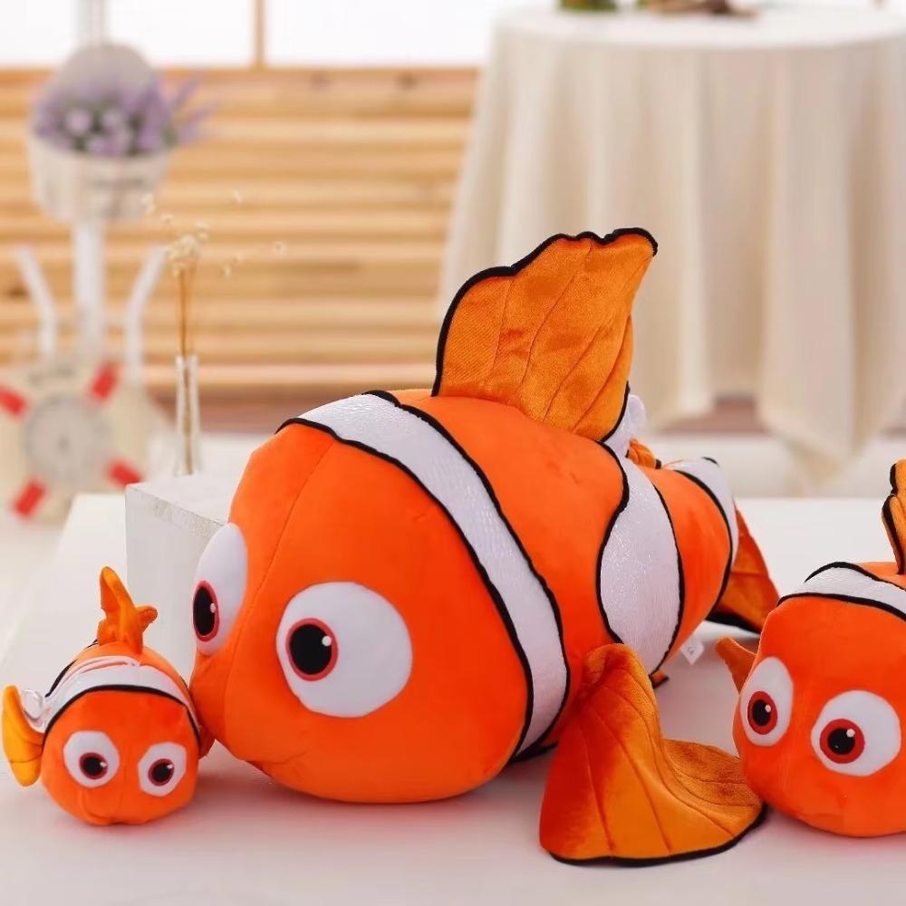 Cartoon Clownfish Plush Toy Lovely Stuffed Fish Animals Plushies Cute Soothing Doll Home Decor Birthday Gifts Girl Child