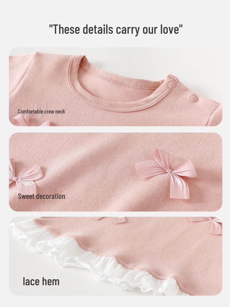 Girls' Lace Sweatshirt - Spring/Autumn Baby/Toddler Stylish Top