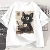 Cat Raunisex Tshirt Graphic Tee Japanese Kawaii Anime Cat Graphic T Shirts Unisex Unisex Casual Short Sleeve Cotton Tee Shirt S5xl