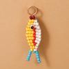 Colorful Beaded Fish Pendant Keychain - DIY Dopamine Series