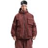 Baggy Skijacke für Herren und Damen Snowboardmantel Winddicht Warm Gefüttert Outdoor Sport Skijacken Unisex Wasserdicht Schneejacken mit Kapuze