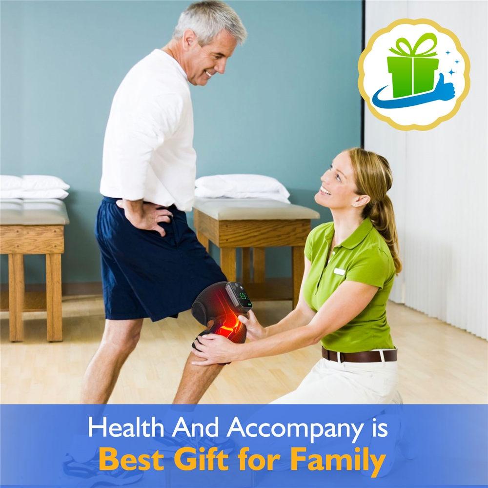 Electric Heating Vibration Therapy Knee Elbow Leg Arthritis Massage Physiotherapy Joint Pain Relief Warm Wrap Knee Pad Massager