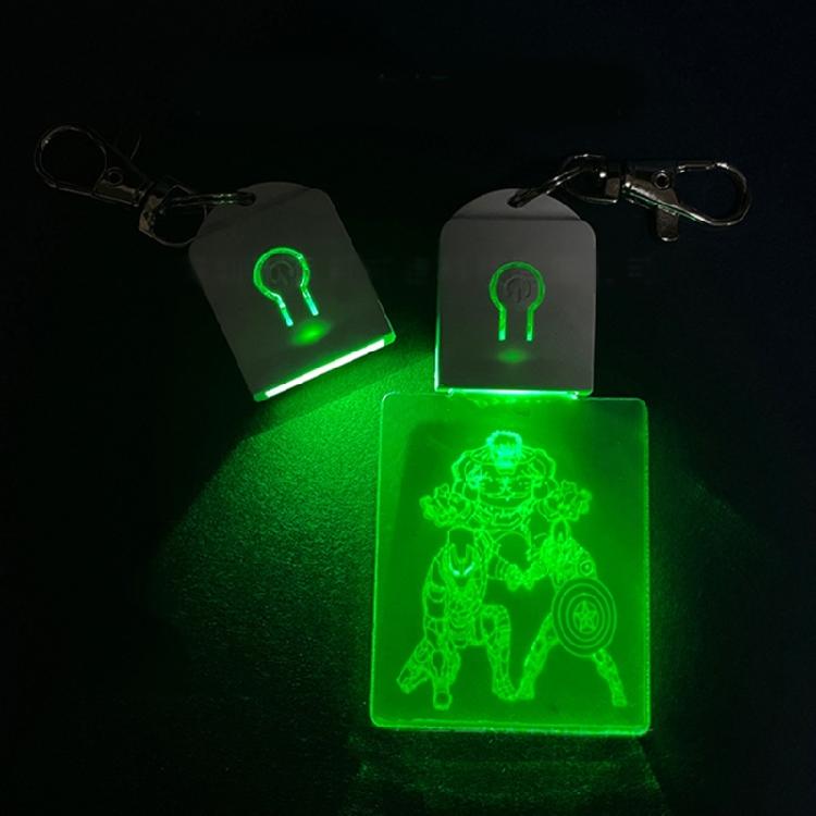 LED Light Acrylic Keychain Lightweight And Sturdy Pendant Accessory For DIY Projects And Individualized Jewelry