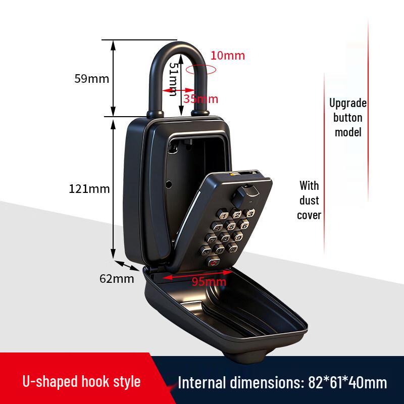 Aokewen Steel Hook Button Password Key Box
