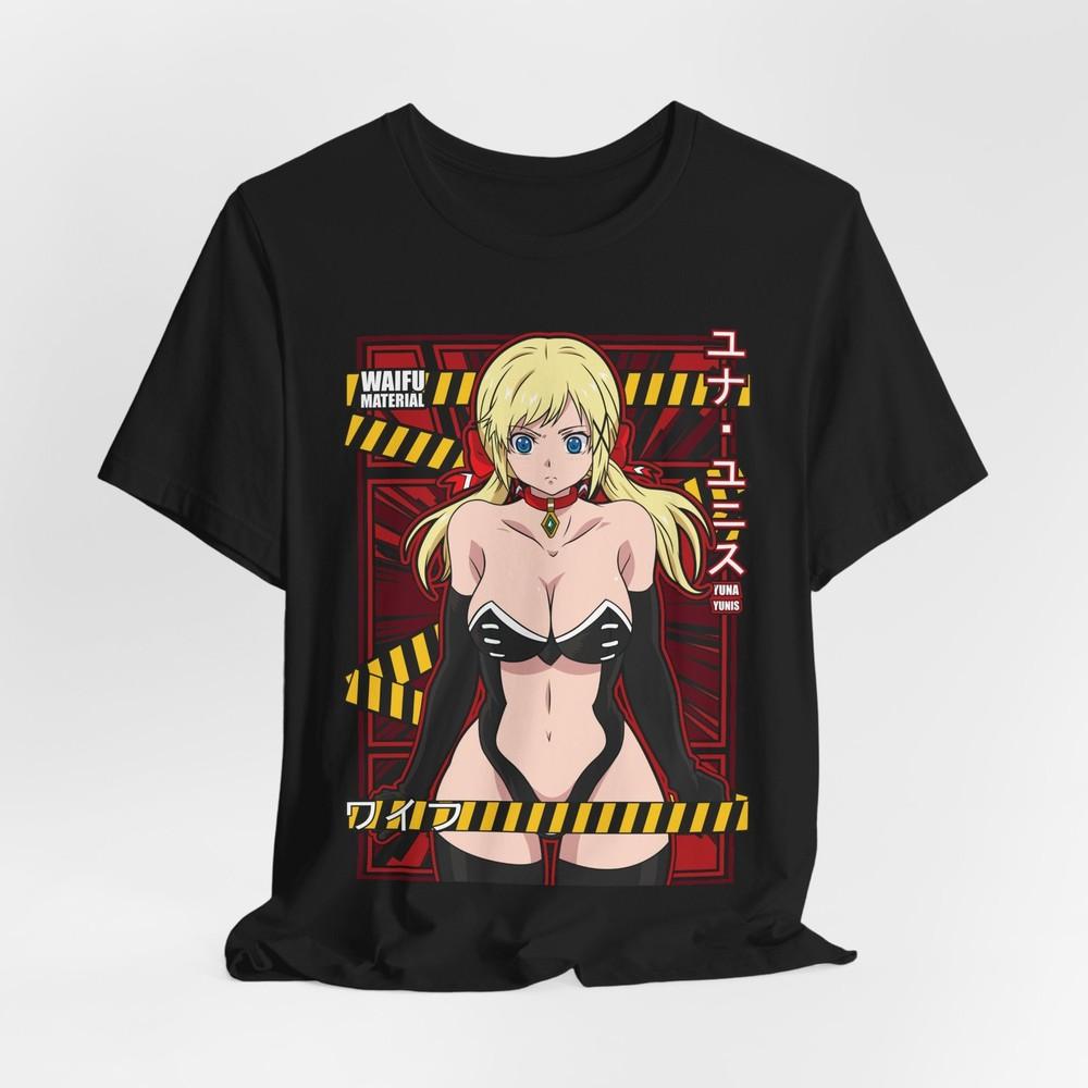 Anime Blonde Waifu Illustration Tee | Anime Girl Graphic Tee