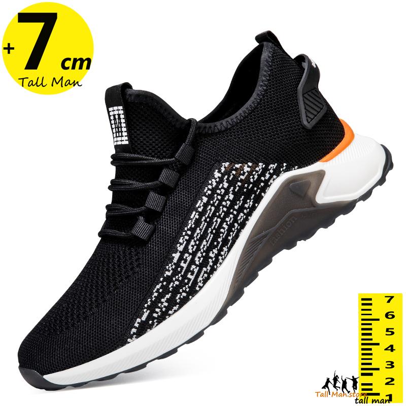 Sneakers  Man Lift Elevator Sports Height Increase Shoes Insole 7cm Leisure Fashion Men