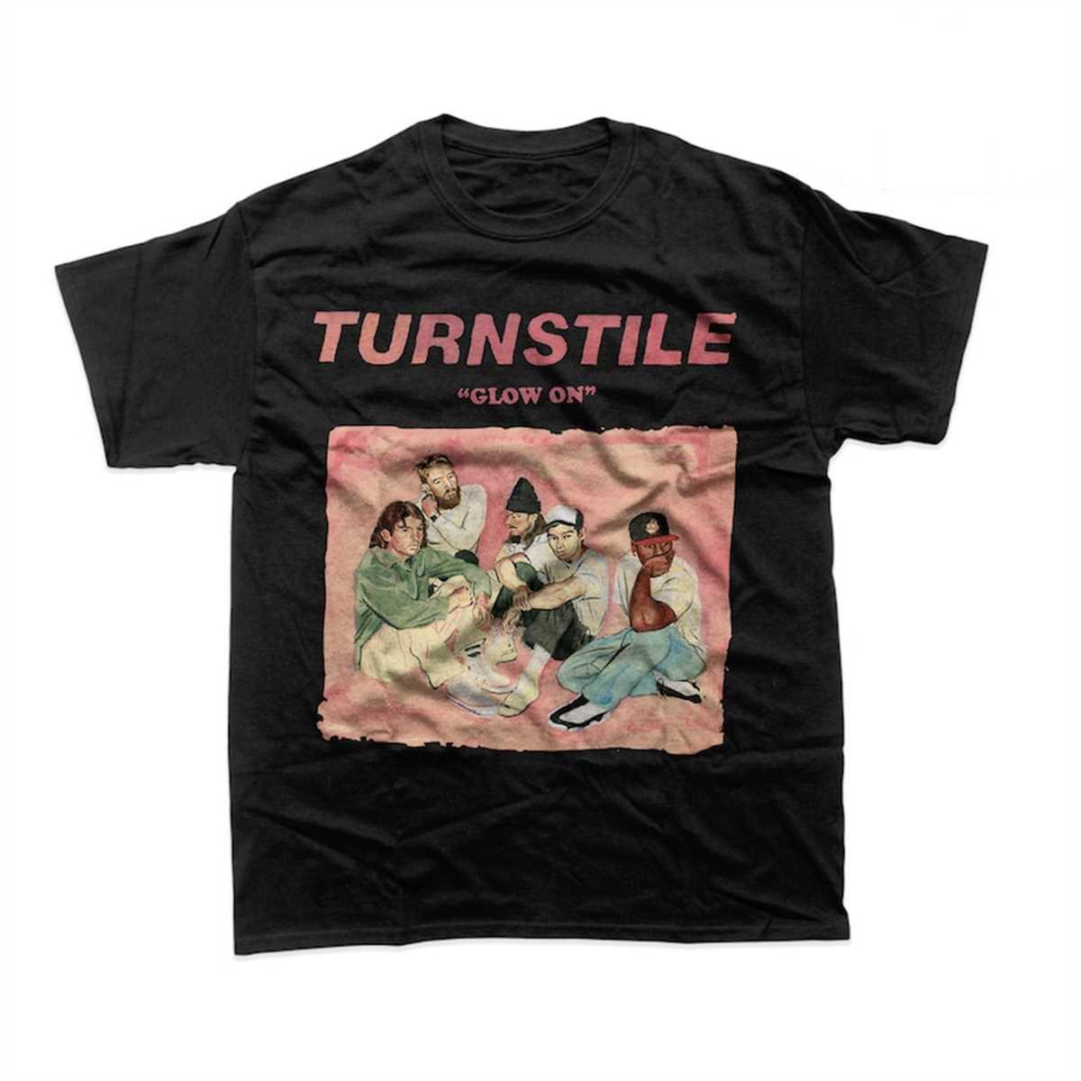Collection Turnstile Band Glow On Cotton Gift for Fan S to 5XL T-shirt TU12 XXL