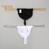 Pánská tanga Ledové hedvábné spodní prádlo Sexy G-Strings Kovové řetízky vyhloubené Pohodlné kalhotky Slim Fit Kalhotky s vysokou elasticitou