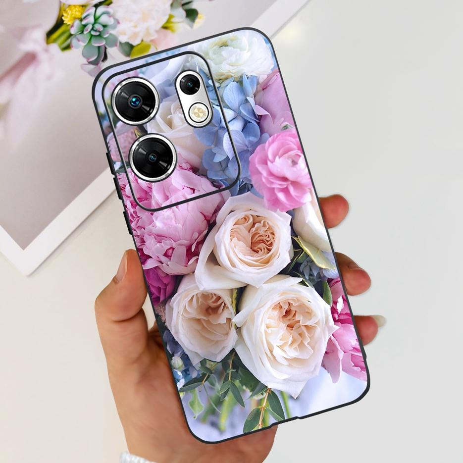 For Infinix Zero 30 4G Case X6731B Cute Cat Butterfly Cover Soft Silicone TPU Phone Case For Infinix Zero 30 5G Zero30 4G Fundas