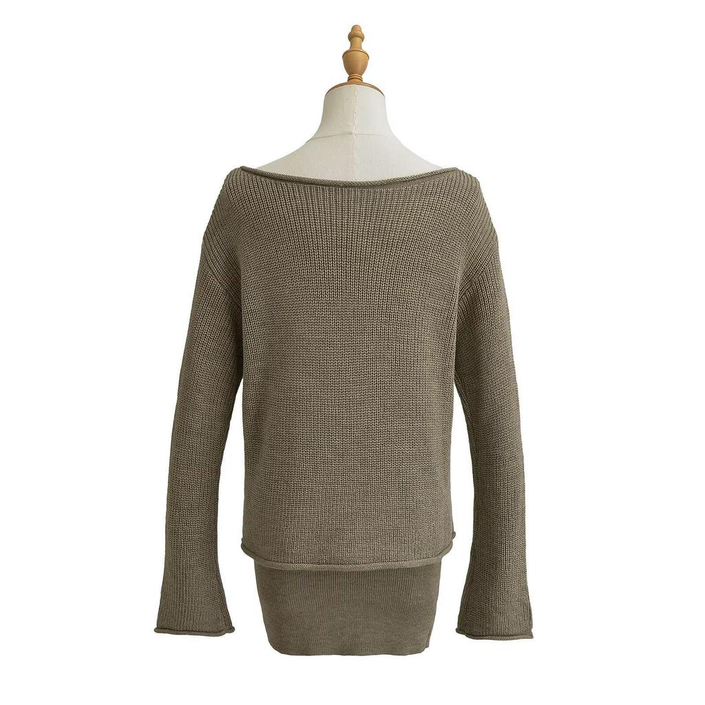 FS510-26 Spring New Arrival European & American One-Shoulder Long-Sleeve Sweater - Chic Blogger Style