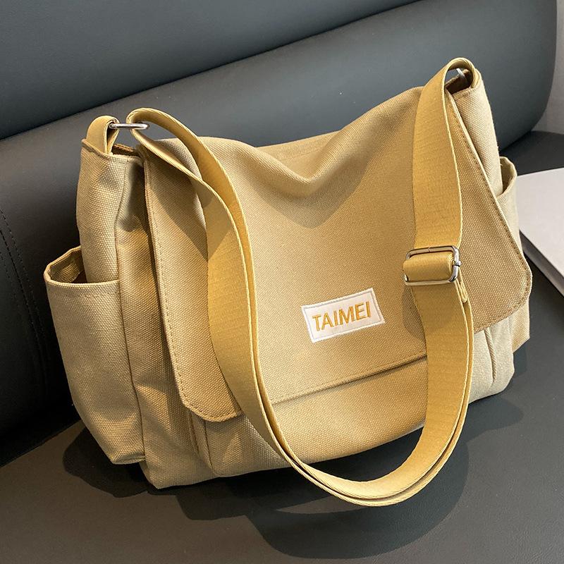 

Женская сумка однотонная сумка почтальона универсальная высококлассная сумка для поездок на работу нишевая сумка через плечо