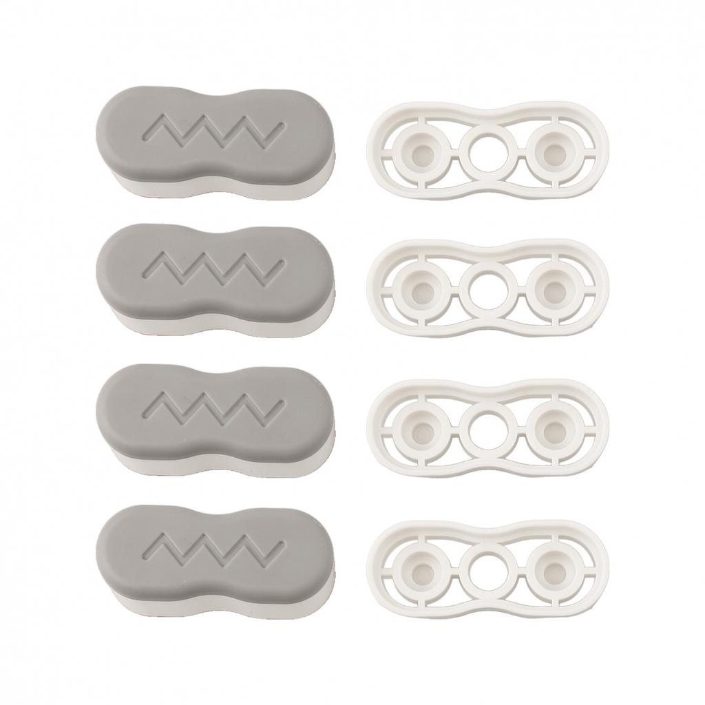 4Pcs Toilet Seat Risers Adjustable Height Bidet Pads with Strong Adhesion