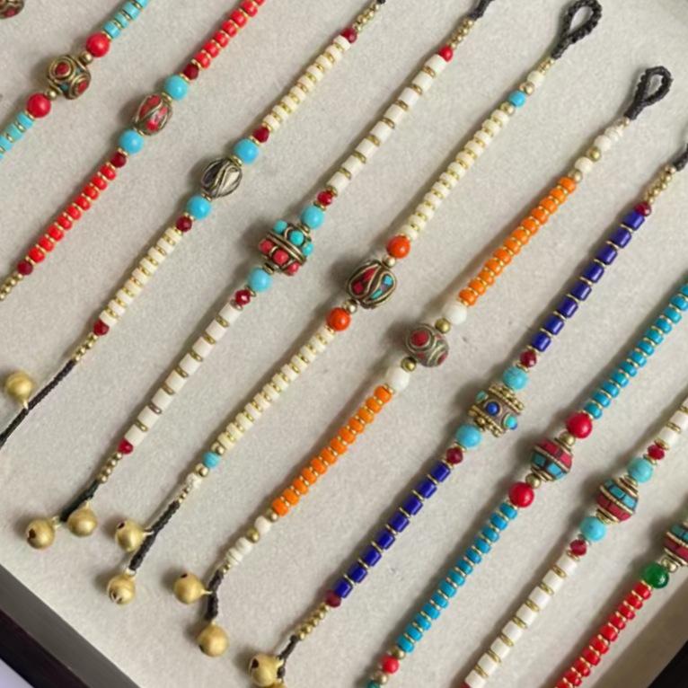 Top-Selling Tibetan Ethnic Multi-Treasure Bracelet: Trendy, Versatile, Retro Woven Style for Women