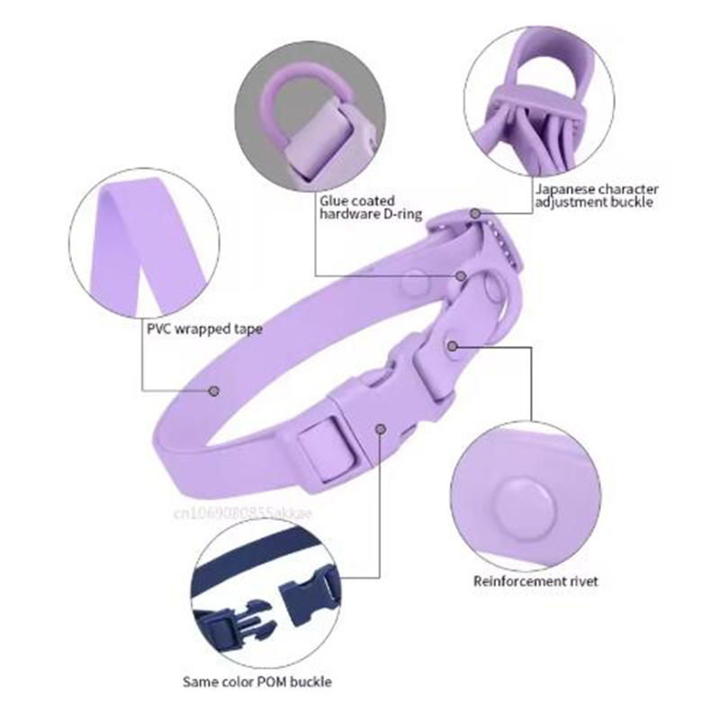 Dog Pet Collars High Quality PVC Waterproof Deodorant Resistant Dirt Easy Clean Collars Pet Products Adjustable