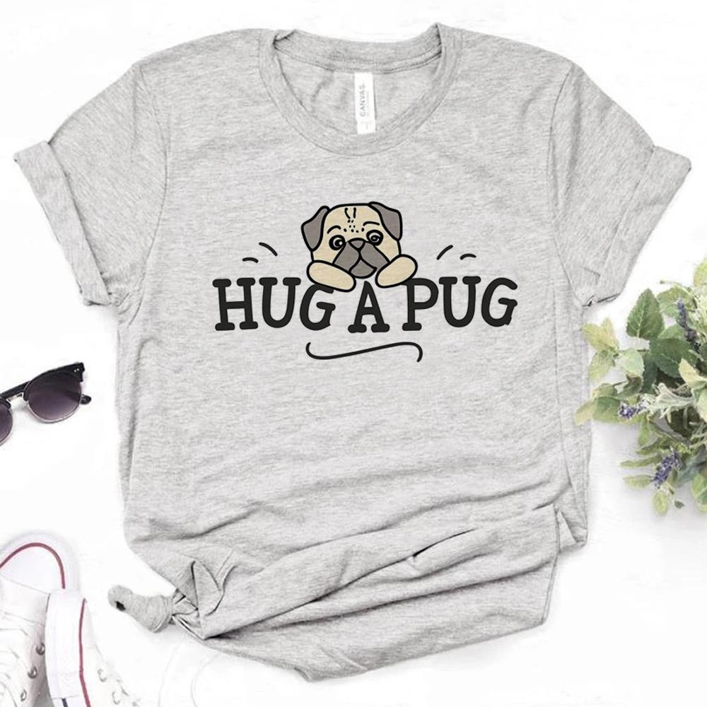 Pug Tshirts Women Summer T Shirt Female Anime Comic Clothing