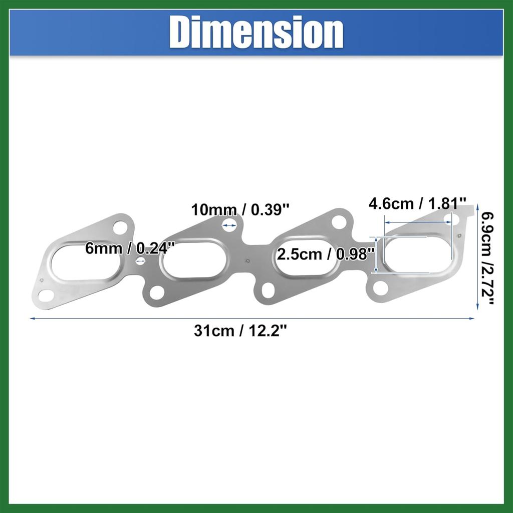 Motoforti Exhaust Manifold Gasket Engine Intake Manifold Seal for Buick Encore 1.4L 2013-2021 for Chevrolet Cruze 1.4L 2011-2016 No.55565348