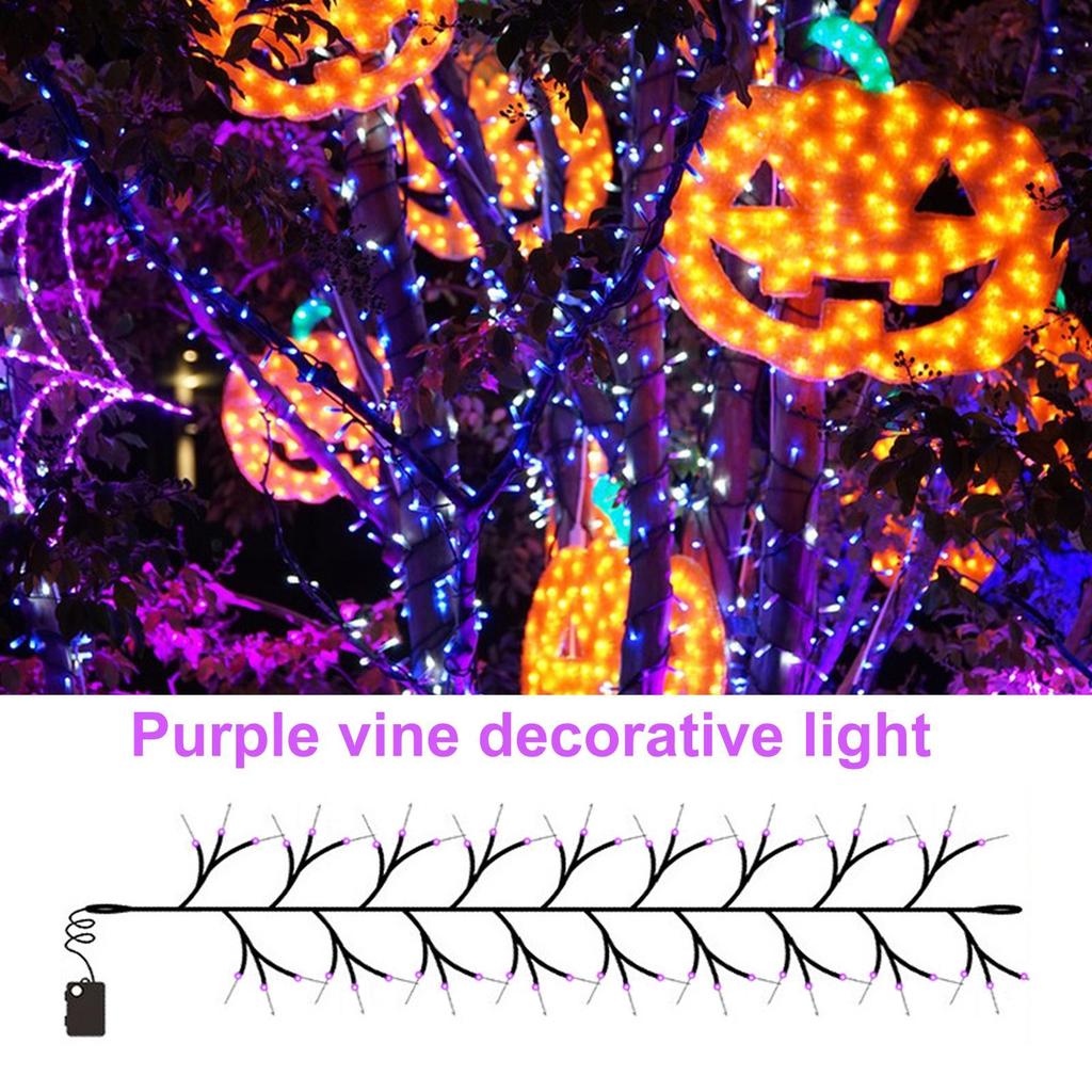 Halloween Lights Indoor Home Decor Holiday Light Decorative Realistic Vine Lighting Device For Porch Tree Patio Living Room