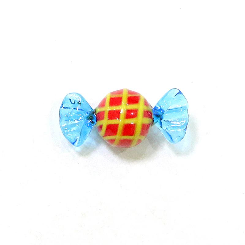 18pcs Vintage Creative Murano Style Tiny Glass Sweets Candy Craft Ornaments For Home Party Wedding Christmas Festival Decor Gift