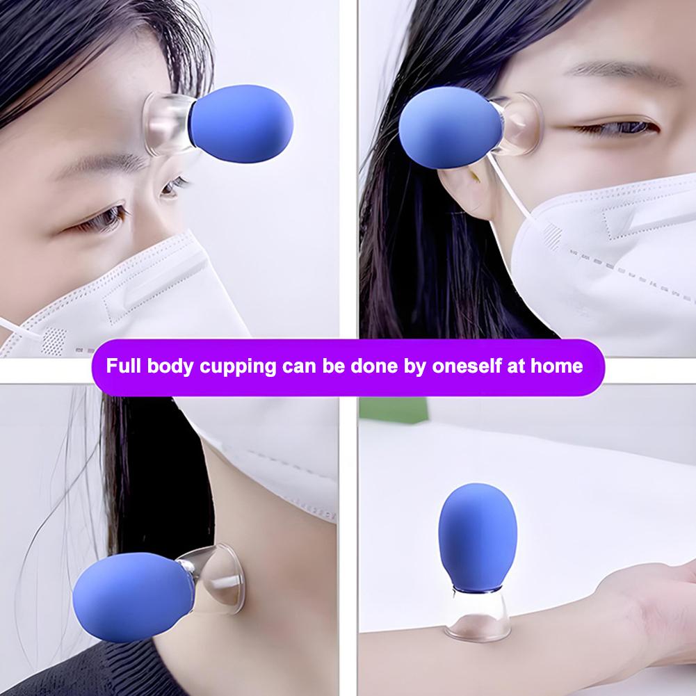 Facial Cupping Device Anti-aging Silicone Cupping Massage Vacuum Tank Body Unblocking Meridians Care Beauty Tool