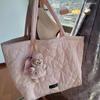 Love large-capacity tote bag, new down bag women's large-capacity OL commuting niche shoulder bag computer bag