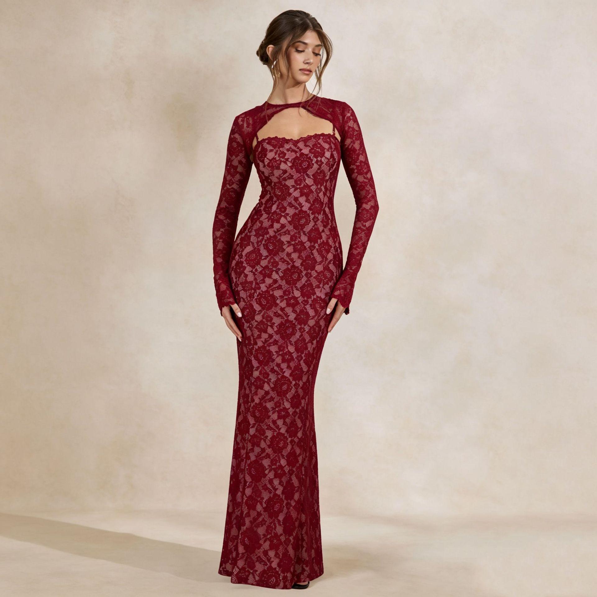 Women`s autumn new sexy shawl long-sleeved