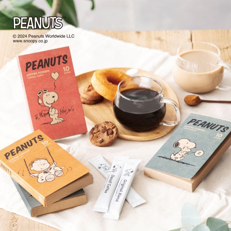 Snoopy Coffee 10 PEANUTS and Deep a Truly Authentic Decaf Caffeine Removal for Pregnant Pinnacle of Powdered Sticks, Sticks, Decaf. [Cute Characters]
