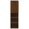 TV Cabinet with LED Lights Brown Oak Effect 12 x 12 x 40.2 in (L x W x H)