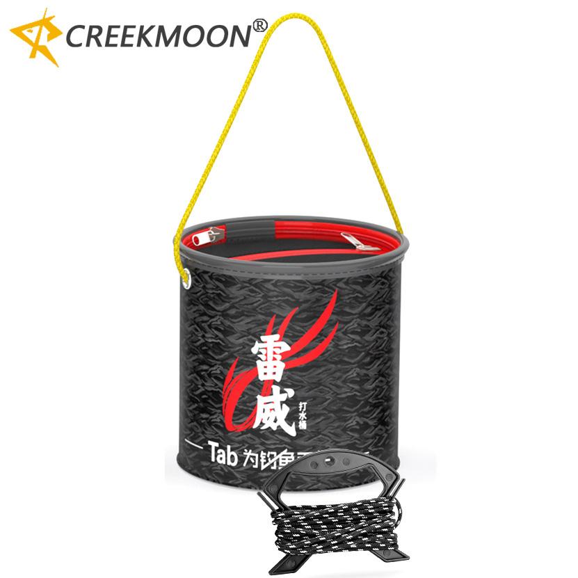 Eva Fishing Bucket 4L Folding Fetch Water Collapsible Multifunctional Fish Live Bait Container for Carp Fishing Accessory Tackle