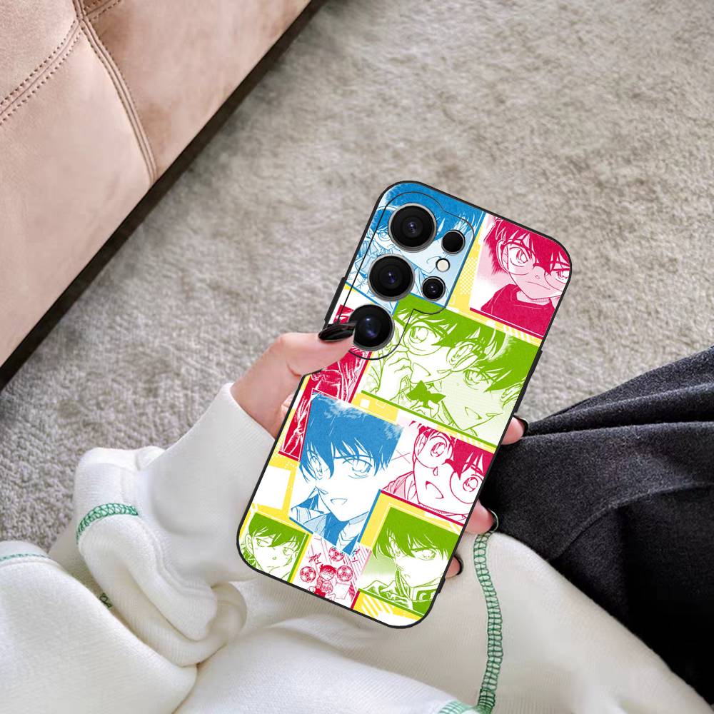 Japan D-Detective Conan Phone Case For Samsung S 24 Fe 25 Ultra Plus 20 Lite 21 30 22 23 24 22 Ultra 5G Fundas